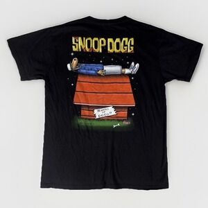 Snoop Dogg Graphic T Shirt Mens Medium Black "Beware of Dogg" Joe Cool